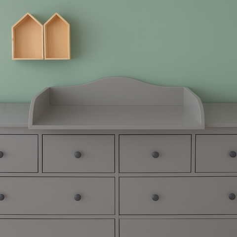 Udskiftningsbeslag hvid velegnet til 160 cm bred HEMNES kommode med panel
