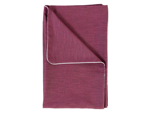 Babytæppe linned mørk magenta