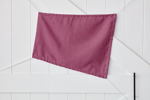 Mørk magenta linned markise