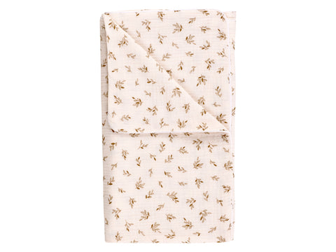 Babytæppe muslin grene brune