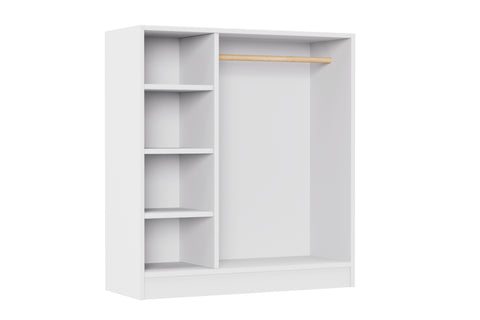 Montessori børnegarderobe, hvid