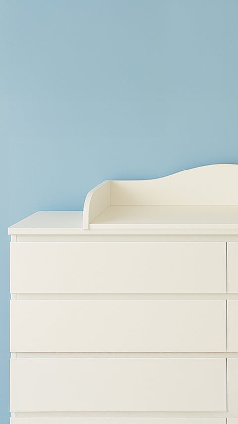 Ny i sortimentet! Hvid vikleindsats til 160 cm bred MALM kommode med front