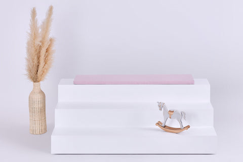 Sædepolstring til Ikea TROFAST dobbelte crepe rosa