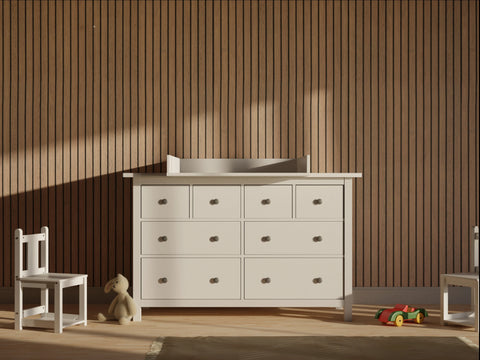 Wickelaufsats hvid passer til 160 cm bred HEMNES kommode med blændplade (Kopi)