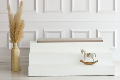 Sædehynde til Ikea TROFAST Musselin beige