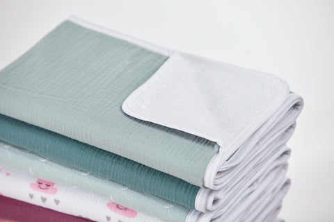 Muslin pusleunderlag mint