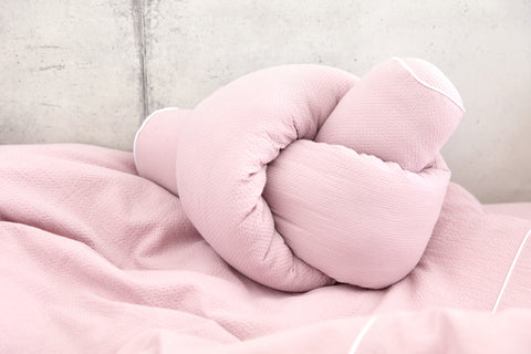 Puslebord kant dobbelt crepe pink