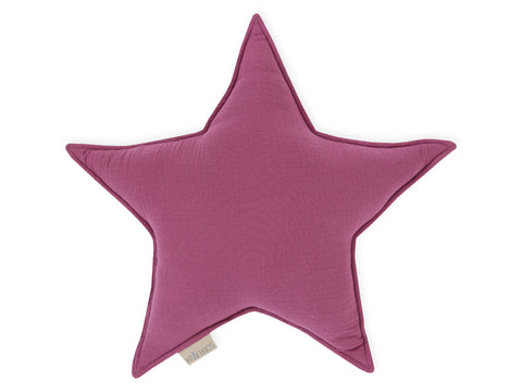 Stjernepude muslin lilla