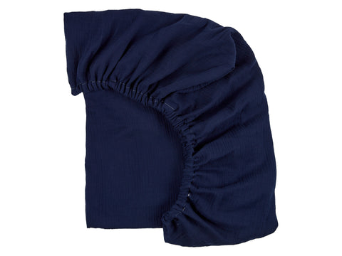 Monteret lagen muslin mørkeblå