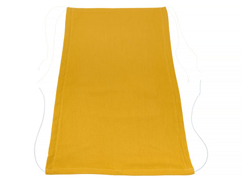 Markise dobbelt crepe gul sennep