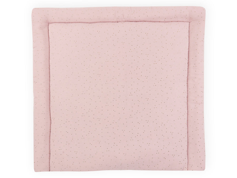 Muslin guld prikker på pink