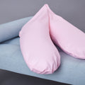 små pink blade på hvid