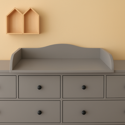 Udskiftningsbeslag hvid velegnet til 160 cm bred HEMNES kommode med panel