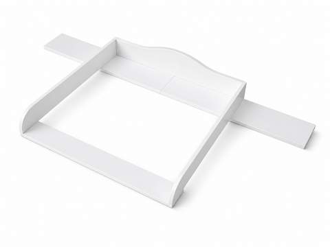 Udskiftningsbeslag hvid velegnet til 160 cm bred HEMNES kommode med panel