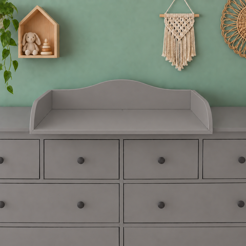 Udskiftningsbeslag hvid velegnet til 160 cm bred HEMNES kommode med panel