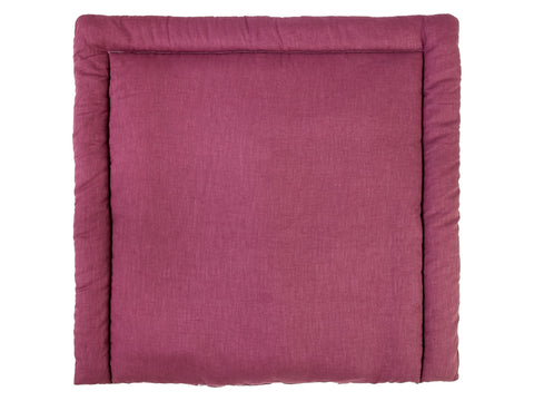 Puslemåtte linned mørk magenta