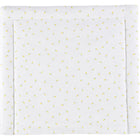 Die KraftKids Wickelauflage Musselin gelbe Zitronen ist eine weiche, rechteckige Wickelauflage mit erhöhtem Rand und charmanten gelben Zitronenmustern, die Komfort und Stil für Ihr Baby bietet.