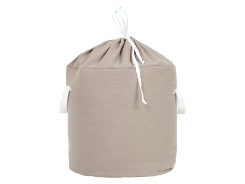 Legetøjskurv muslin beige