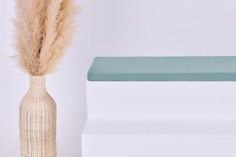 Sædepolstring til Ikea TROFAST dobbeltkrep grøn jade