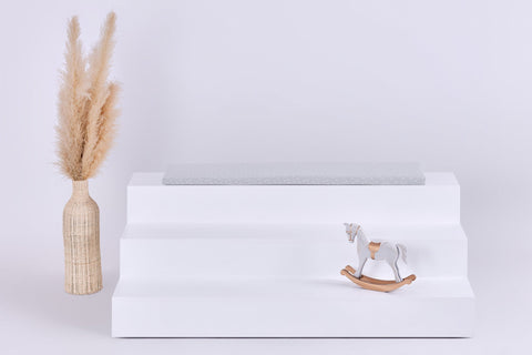 Sædehynde til Ikea TROFAST Musselin grå Pusteblomster