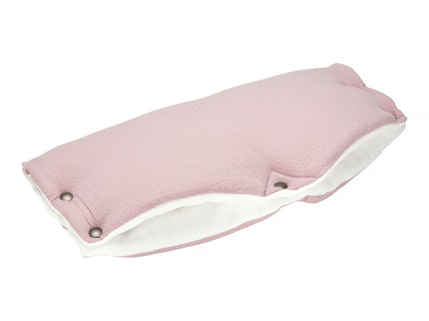 Klapvognsmuffe dobbelt crepe pink