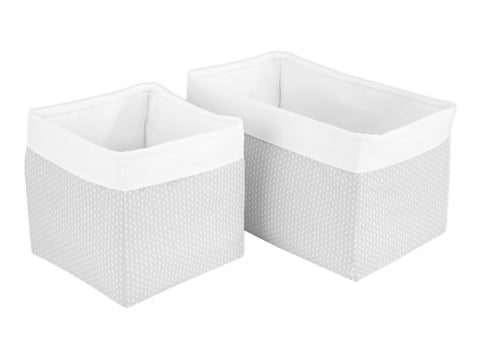 Kop små blade lysegrå på hvidt