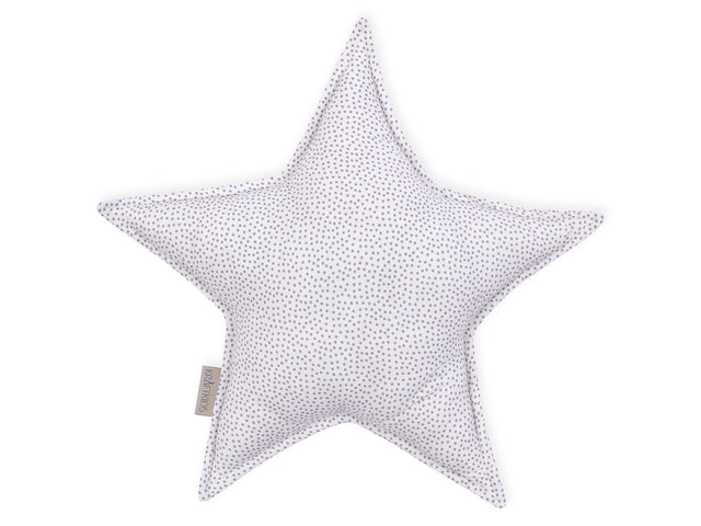 Stjernepude grå uregelmæssige prikker på hvid