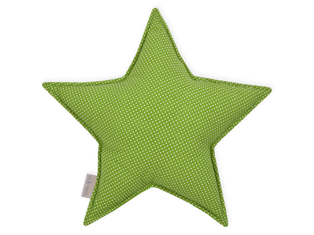 Stjernepude hvide prikker på grøn