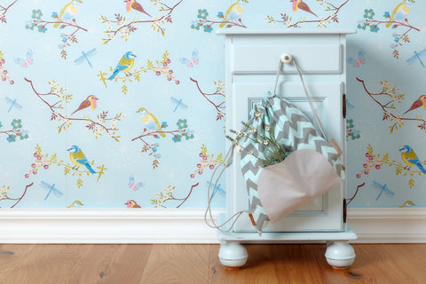 Chevron gymnastiktaske lysegrå og mint