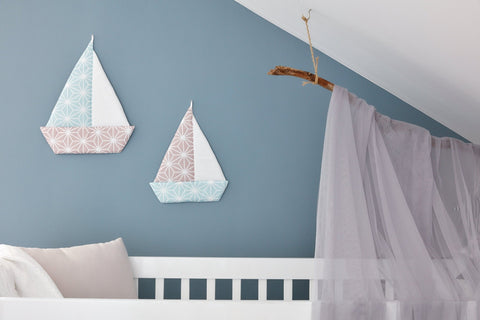 Sejlbåd Hvid Diamante på Cameo Pink