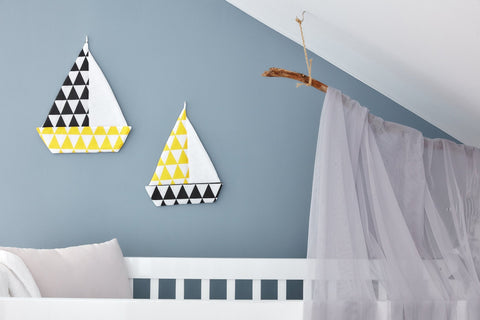 Sejlbåd gule trekanter