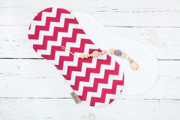 Chevron magenta bøvs klud