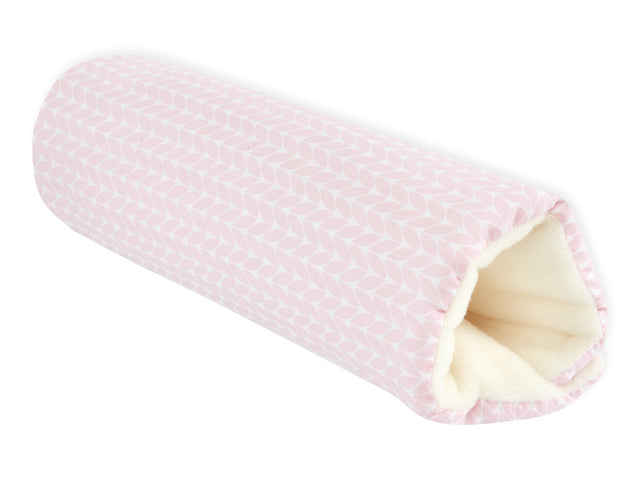 Armbeskytter babysæde små blade pink på hvid