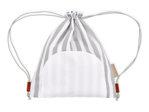 Gymtaske tykke striber grå