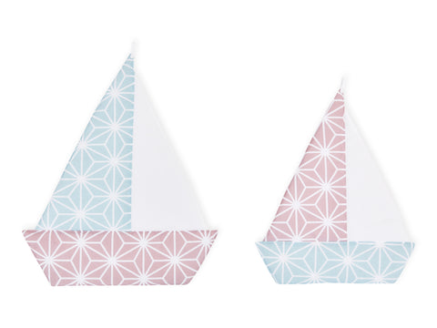 Sejlbåd Hvid Diamante på Cameo Pink