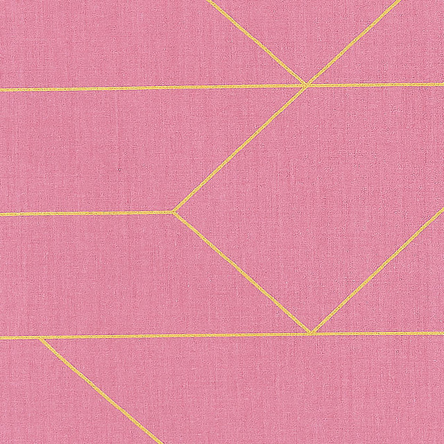 Stofgyldne linjer på pink