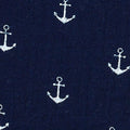Muslin mørkeblå ankre