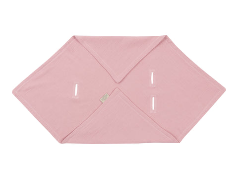 Babytæppe til babysæde sommermuslin pink