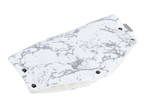 Klapvognsmuffe hvid marmor