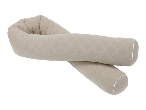 Puslebord kant muslin quiltet beige taupe