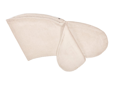 Ammepudebetræk ledning bred ledning beige taupe