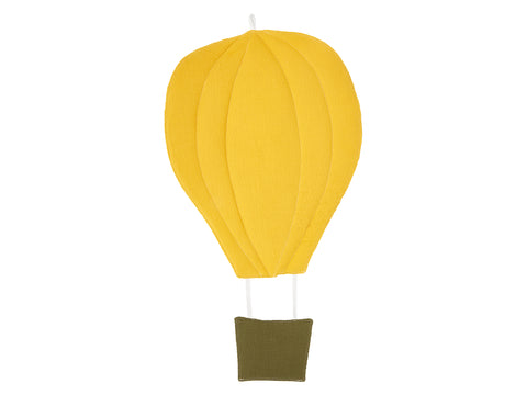 Ballon dobbelt crepe gul sennep