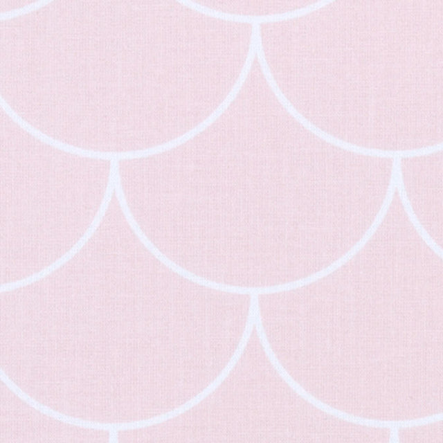 Stof hvide halvcirkler på pastel pink
